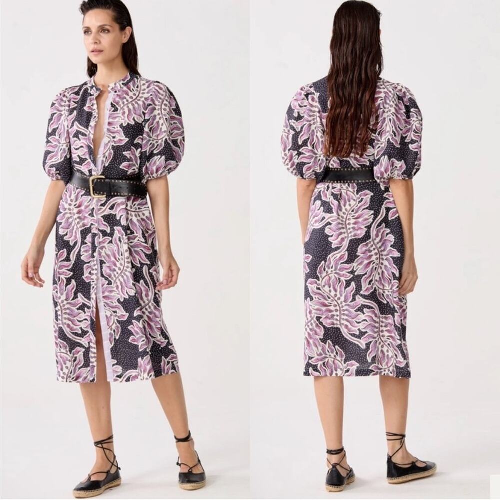 LANHTROPY Organic Linen Bubble Dress Sz XL